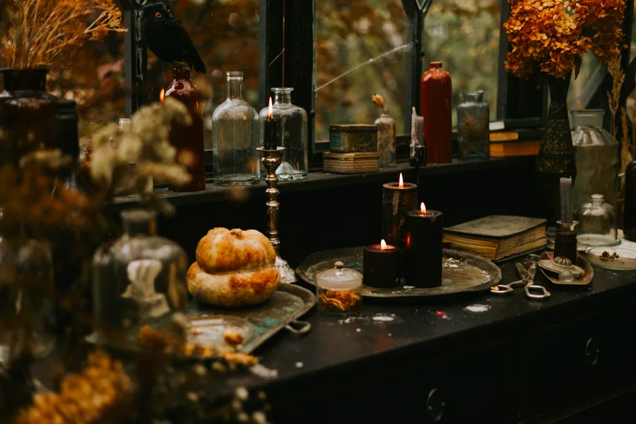 Amber apothecary bottles