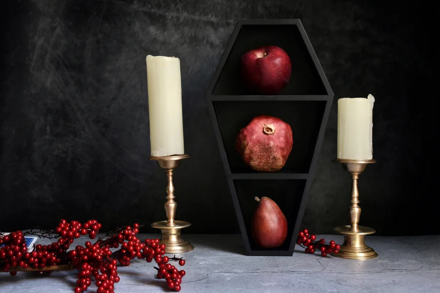 Slender brass candlesticks