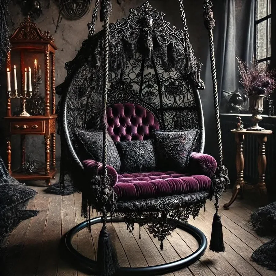 Plum velvet cushions